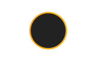 Ringförmige Sonnenfinsternis vom 23.12.-1116